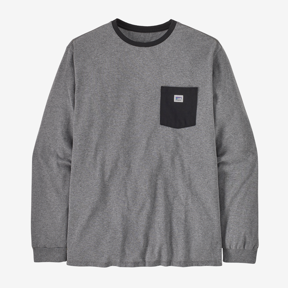 Patagonia - L/S Shop Sticker Pocket Responsibili-Tee