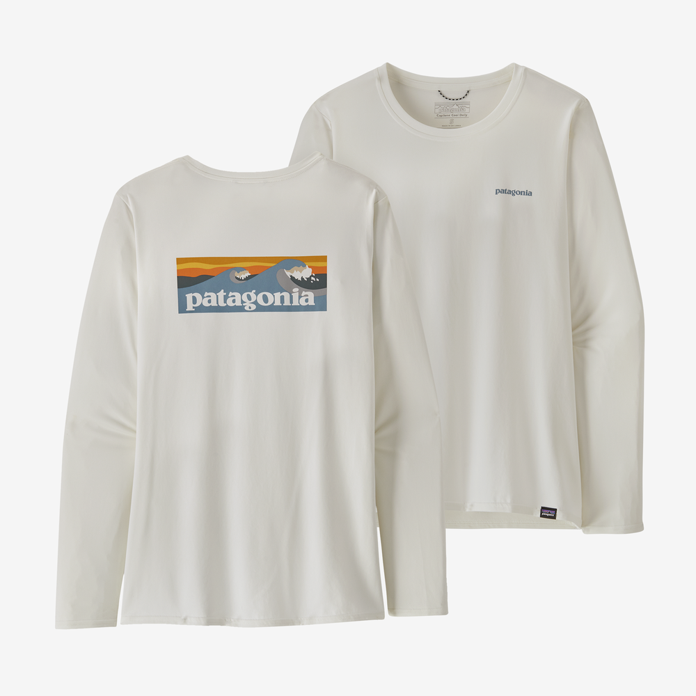 Patagonia - W's L/S Cap Cool Daily Graphic Shirt - Waters
