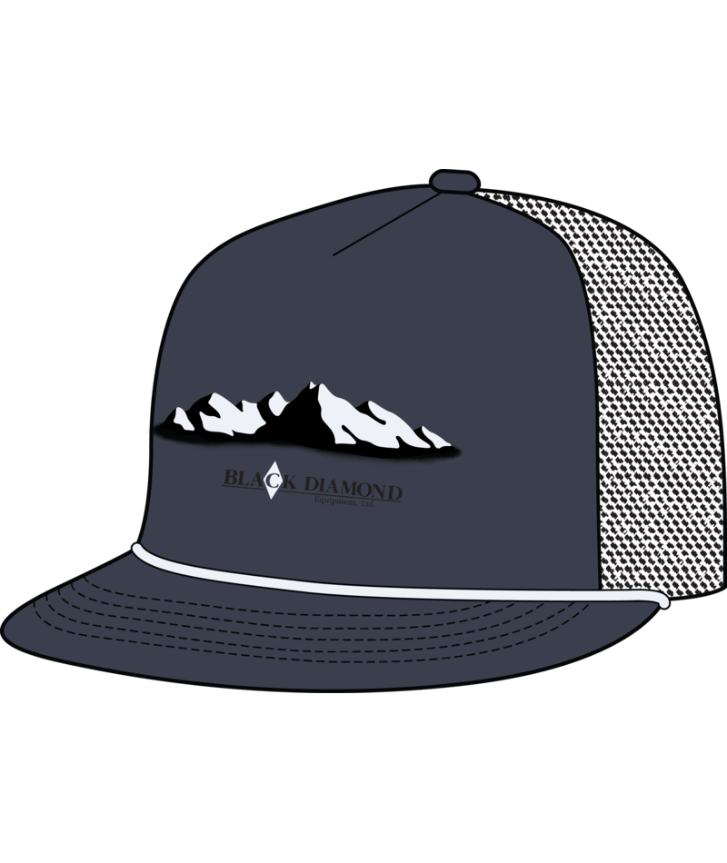 BLACK DIAMOND - FLAT BILL TRUCKER HAT