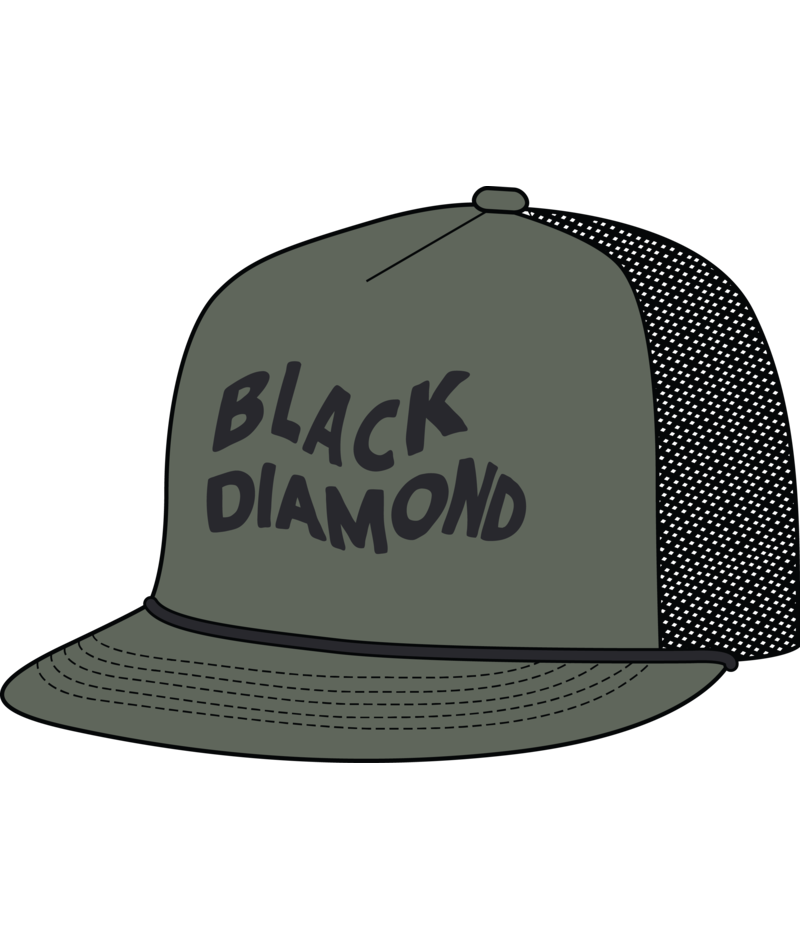 BLACK DIAMOND - FLAT BILL TRUCKER HAT