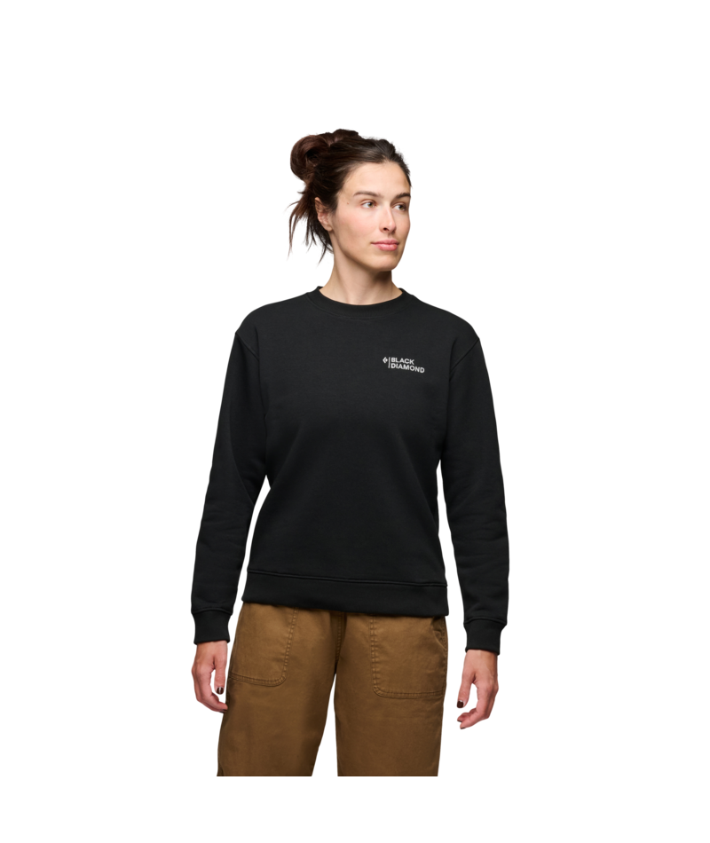 BLACK DIAMOND - W MINI STACKED CREWNECK