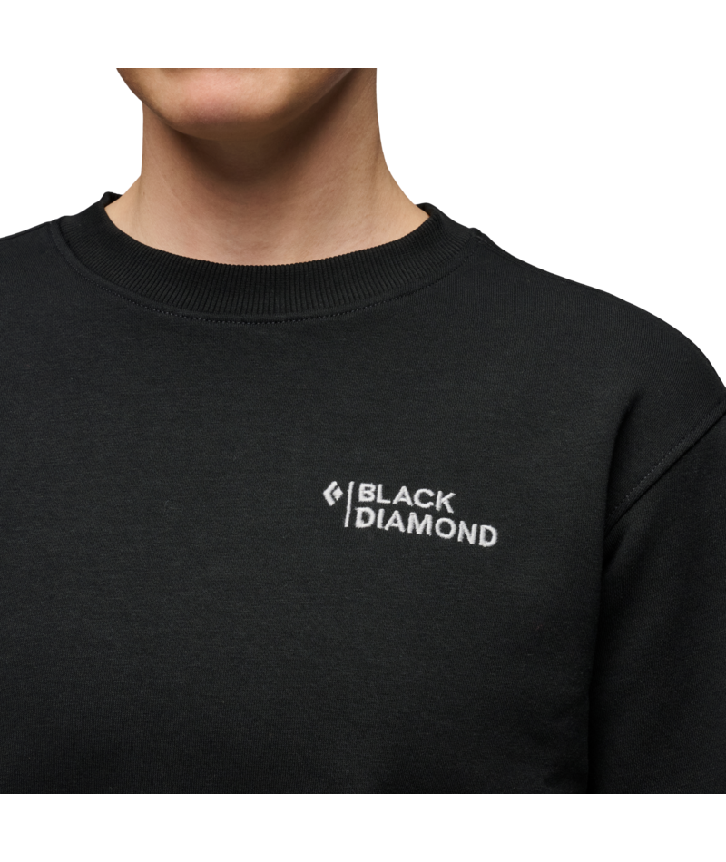 BLACK DIAMOND - W MINI STACKED CREWNECK
