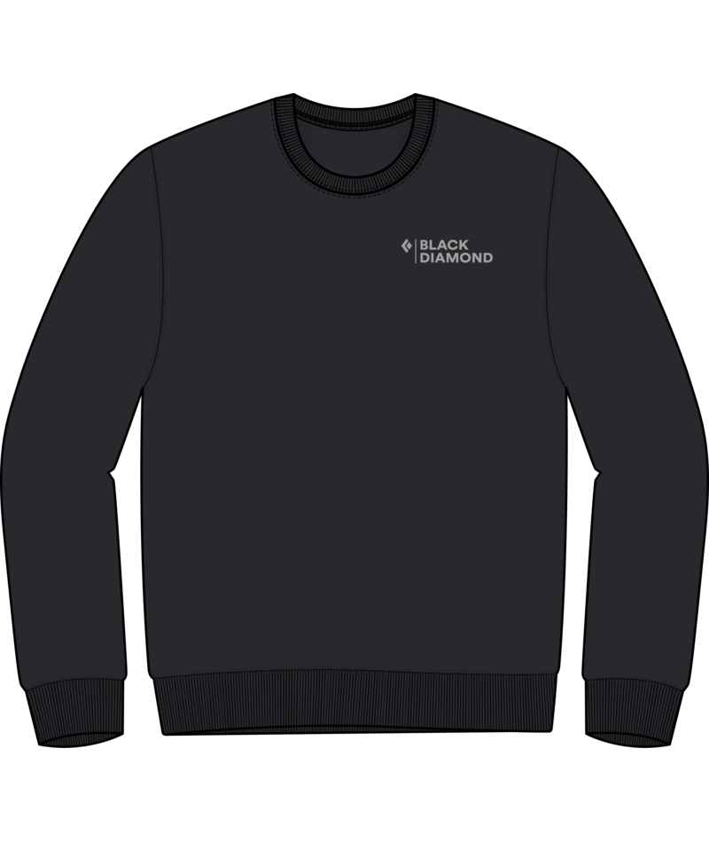 BLACK DIAMOND - W MINI STACKED CREWNECK