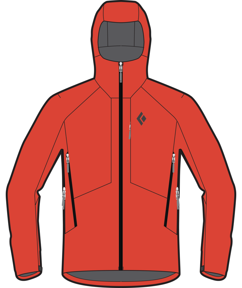 BLACK DIAMOND - M HIGHLINE STRETCH SHELL