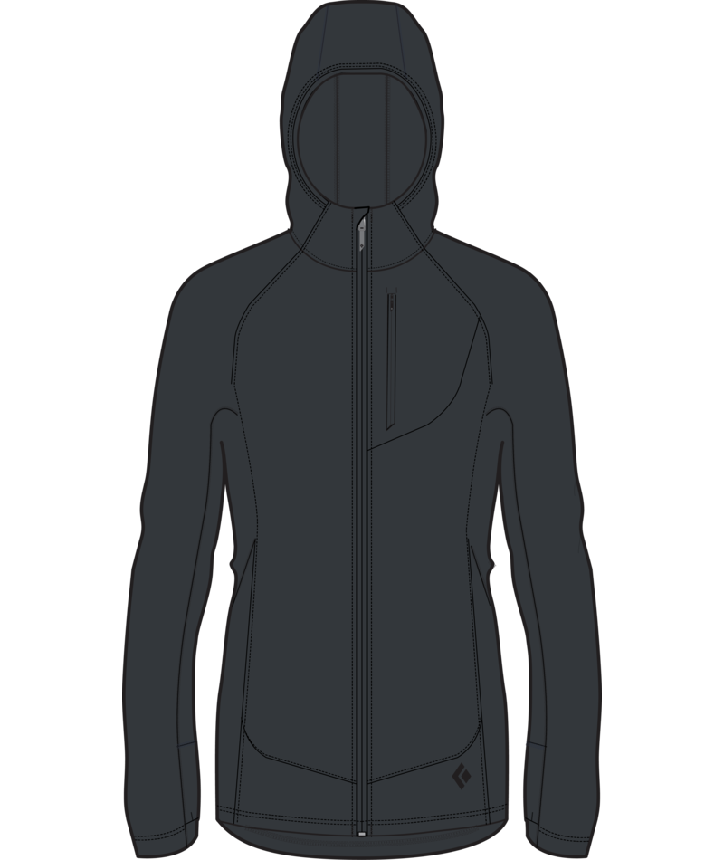 BLACK DIAMOND - W COEFFICIENT LT HYBRID HOODY