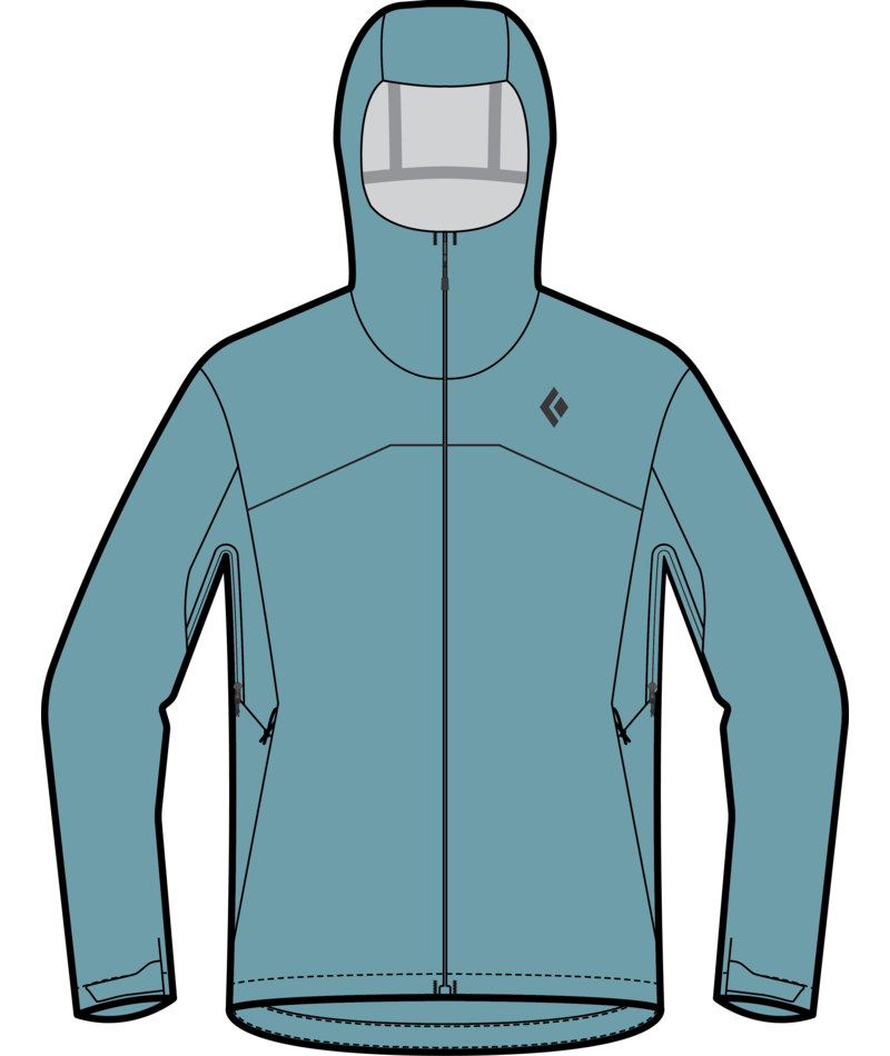 BLACK DIAMOND - W STRATALINE STRETCH SHELL