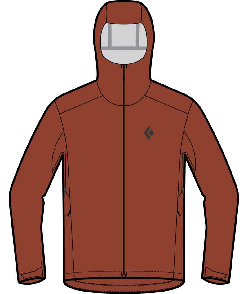 BLACK DIAMOND - M STRATALINE STRETCH SHELL