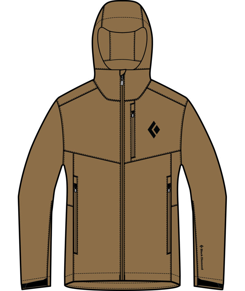 BLACK DIAMOND - W DAWN PATROL SOFTSHELL