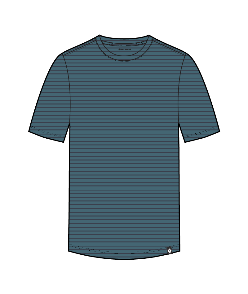 BLACK DIAMOND - M BD STRIPE SS TEE