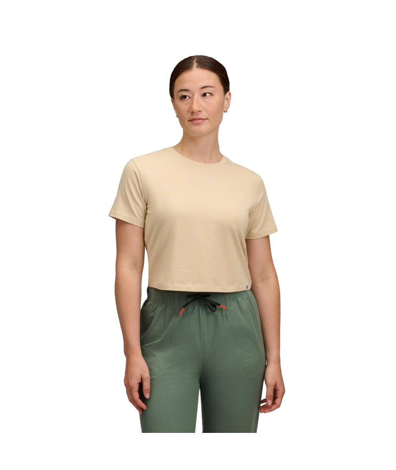 BLACK DIAMOND - W BD STRIPE CROP SS TEE