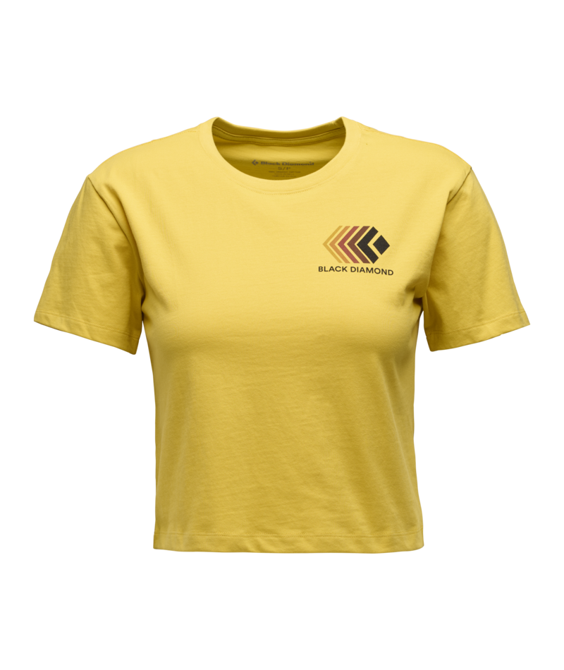 BLACK DIAMOND - W FADED CROP SS TEE