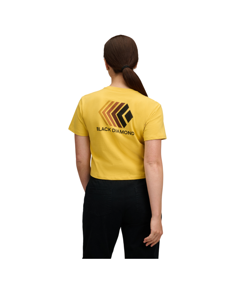 BLACK DIAMOND - W FADED CROP SS TEE