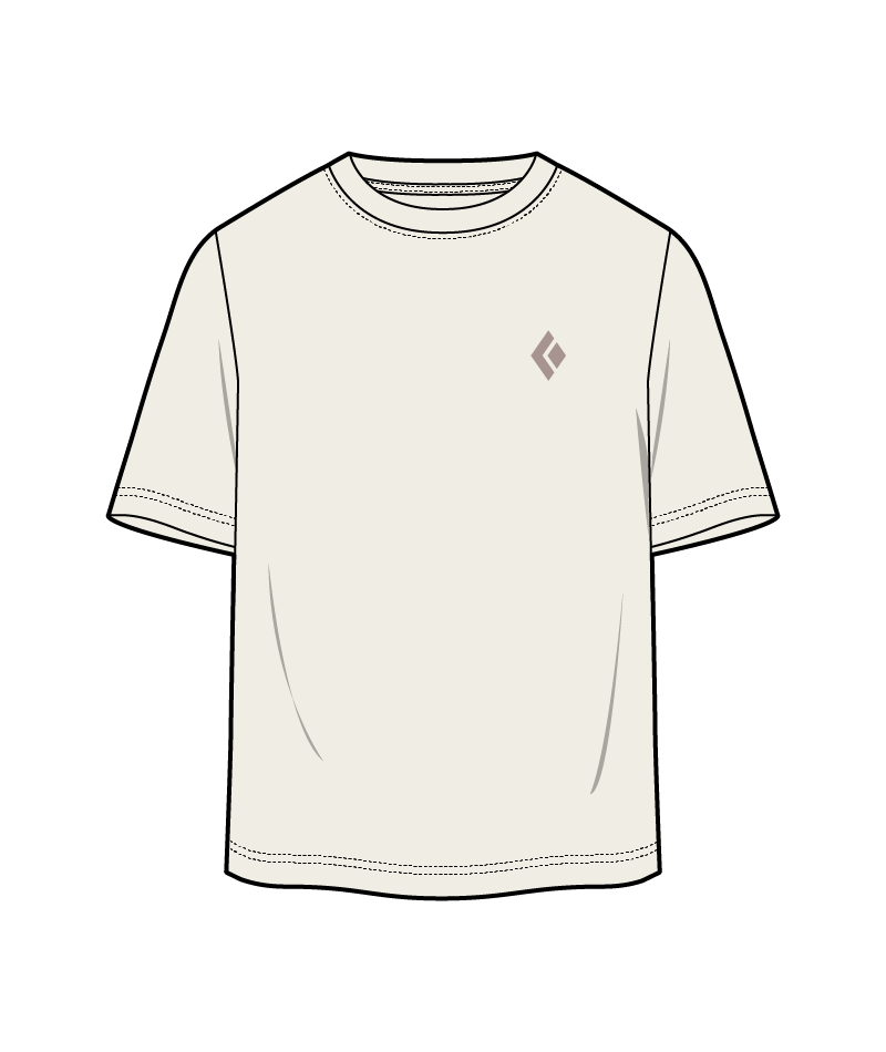 BLACK DIAMOND - W HERITAGE BADGE SS TEE