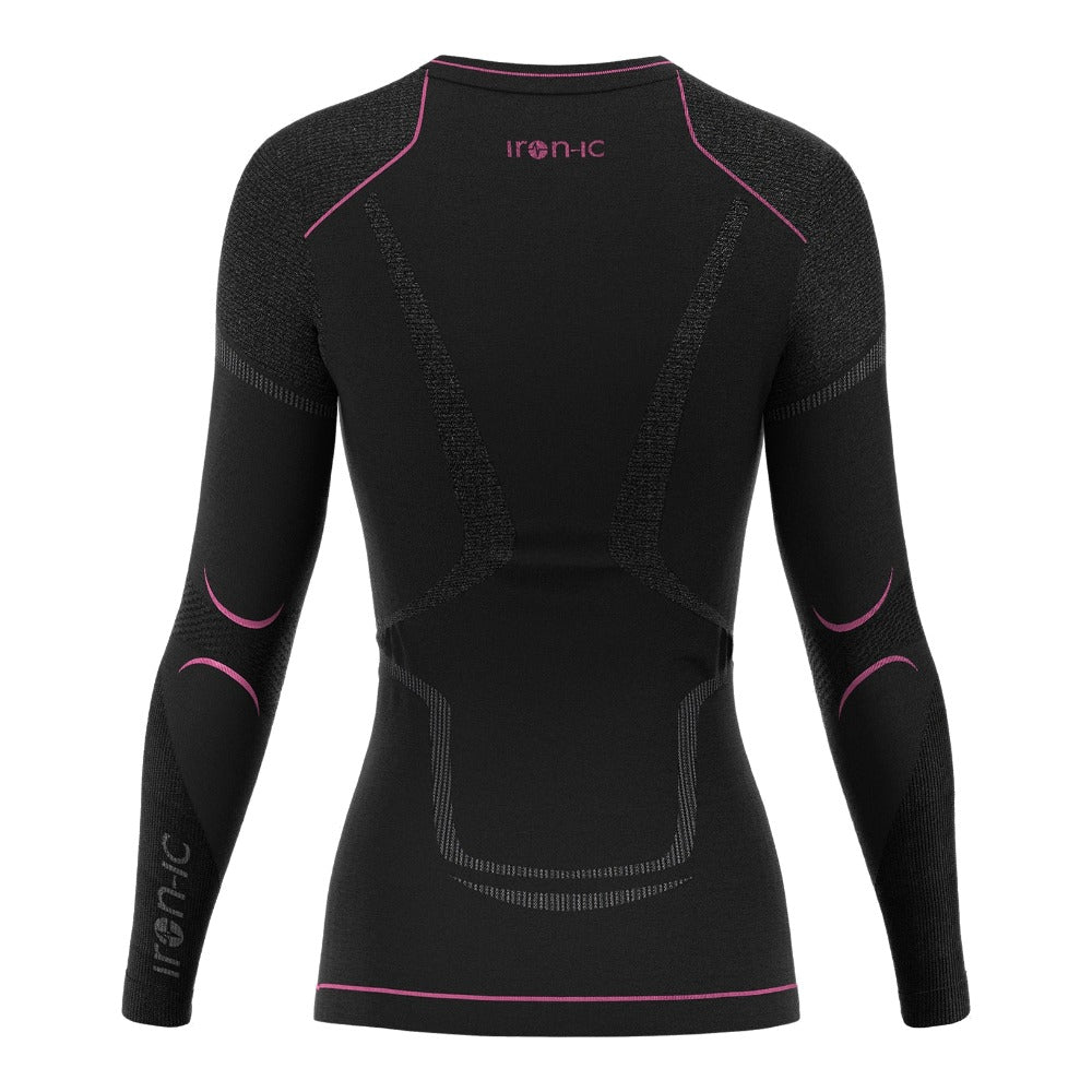 Iron-ic Maglia baselayer termica donna traspirante Impetus Thermic manica lunga