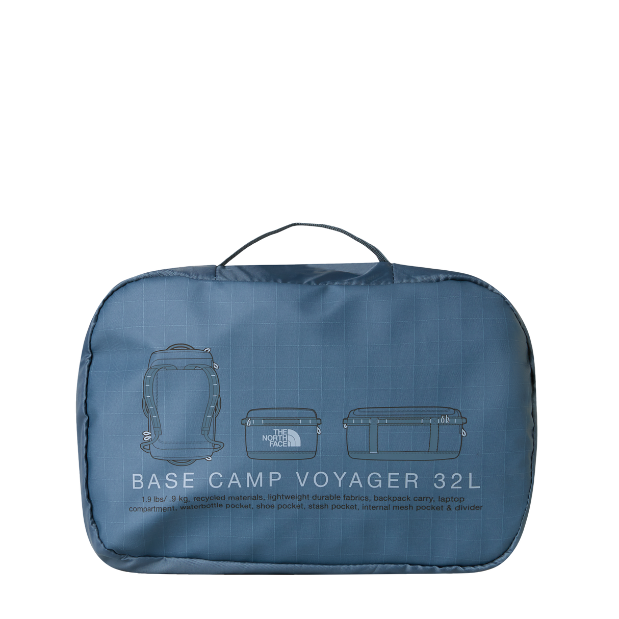 The North Face - Base Camp Voyager Duffel 32l Base Camp - Granite Grey/Frost Grey - vista alternativa 5