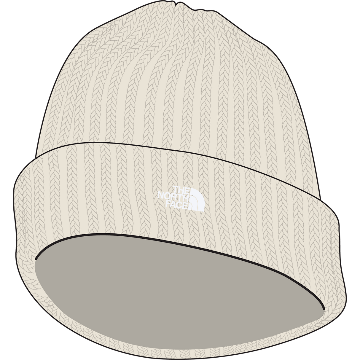 The North Face - Norm Beanie Hunter Green unisex - WHITE DUNE - vista alternativa 10