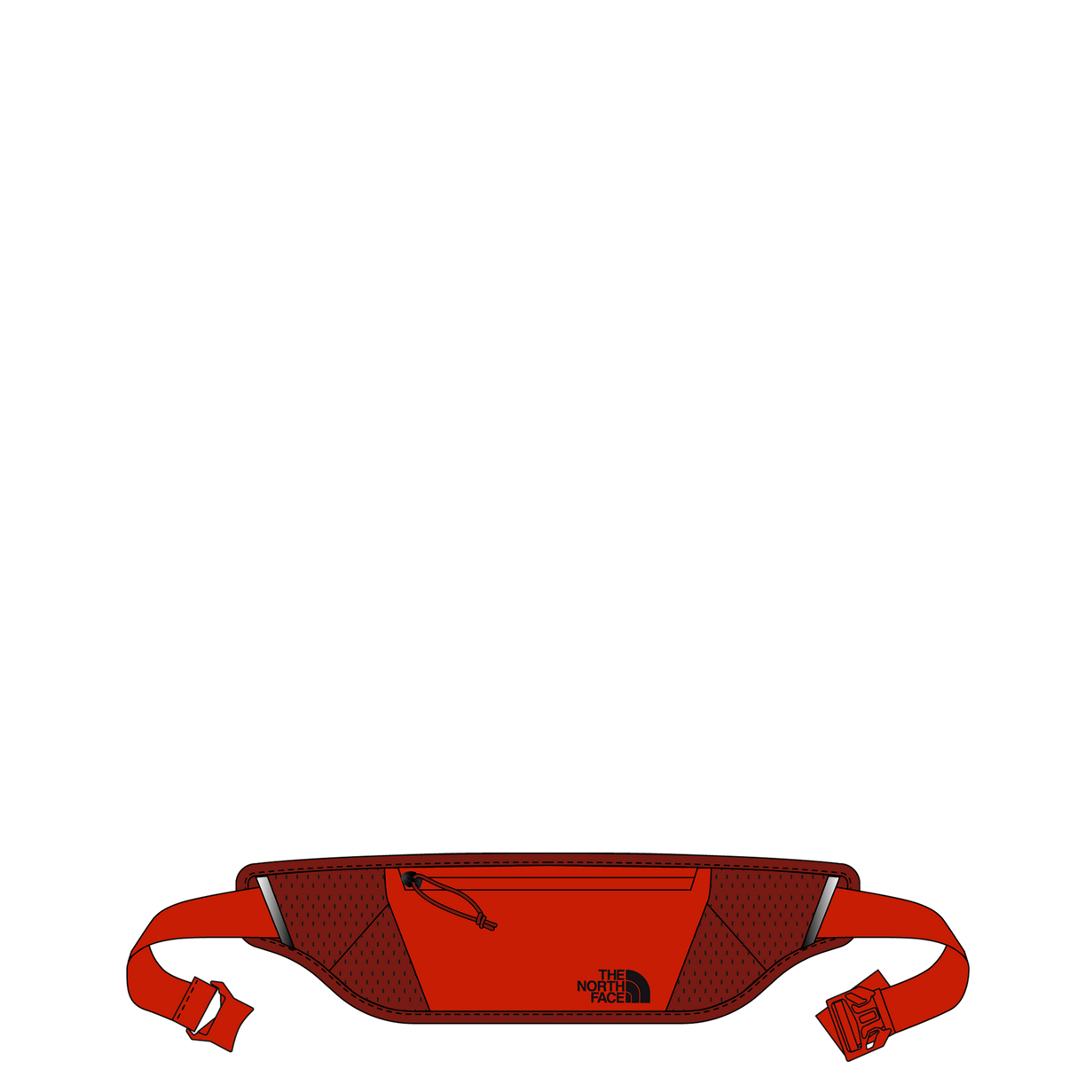 The North Face - Sunriser Run Belt unisex - Lava Red/Iron Clay - vista principale