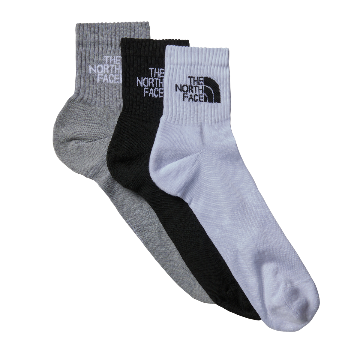 The North Face - Multi Sport Cush Quarter Sock 3P Stone unisex - BLACK - vista principale