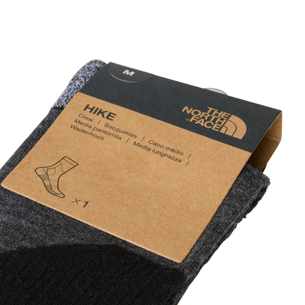 The North Face - Hiking Crew Sock unisex - BLACK - vista alternativa 3