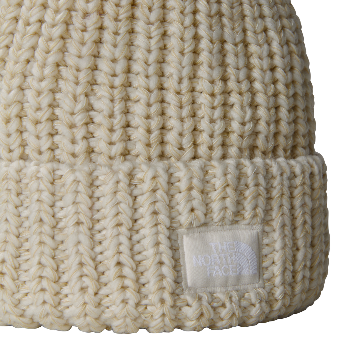 The North Face - Cozy Chunky Cabin Beanie Burgundy unisex - Gardenia White/Gravel/K - vista alternativa 1