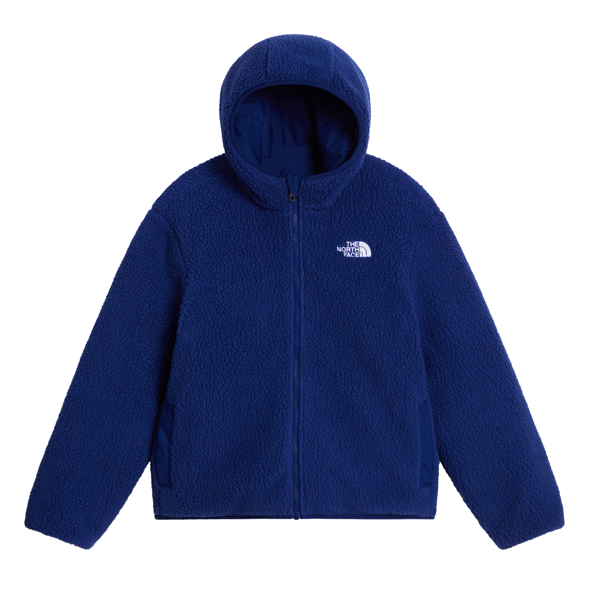 The North Face - B Reversible Shasta full-zip Hooded Jacket - ACTIVE BLUE/BOLD BLUE - vista alternativa 2