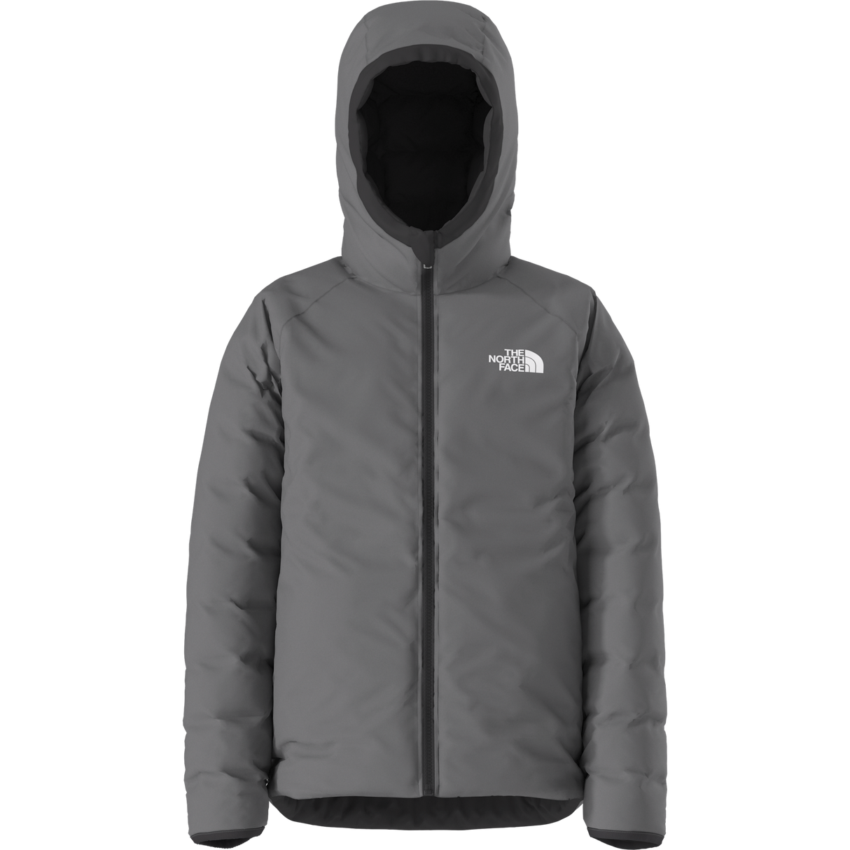 The North Face - B Reversible Perrito Hooded Jacket - TNF Black/Smoked Pearl - vista alternativa 8