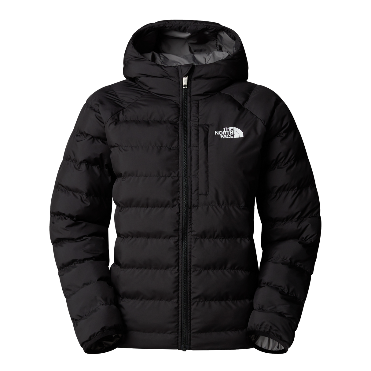 The North Face - B Reversible Perrito Hooded Jacket - TNF Black/Smoked Pearl - vista principale