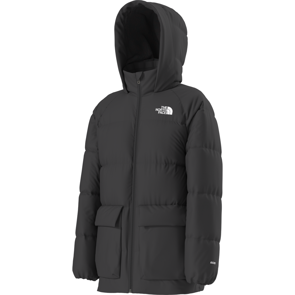 The North Face - Teen North Down Fleece Lined Short Parka - BLACK - vista alternativa 2