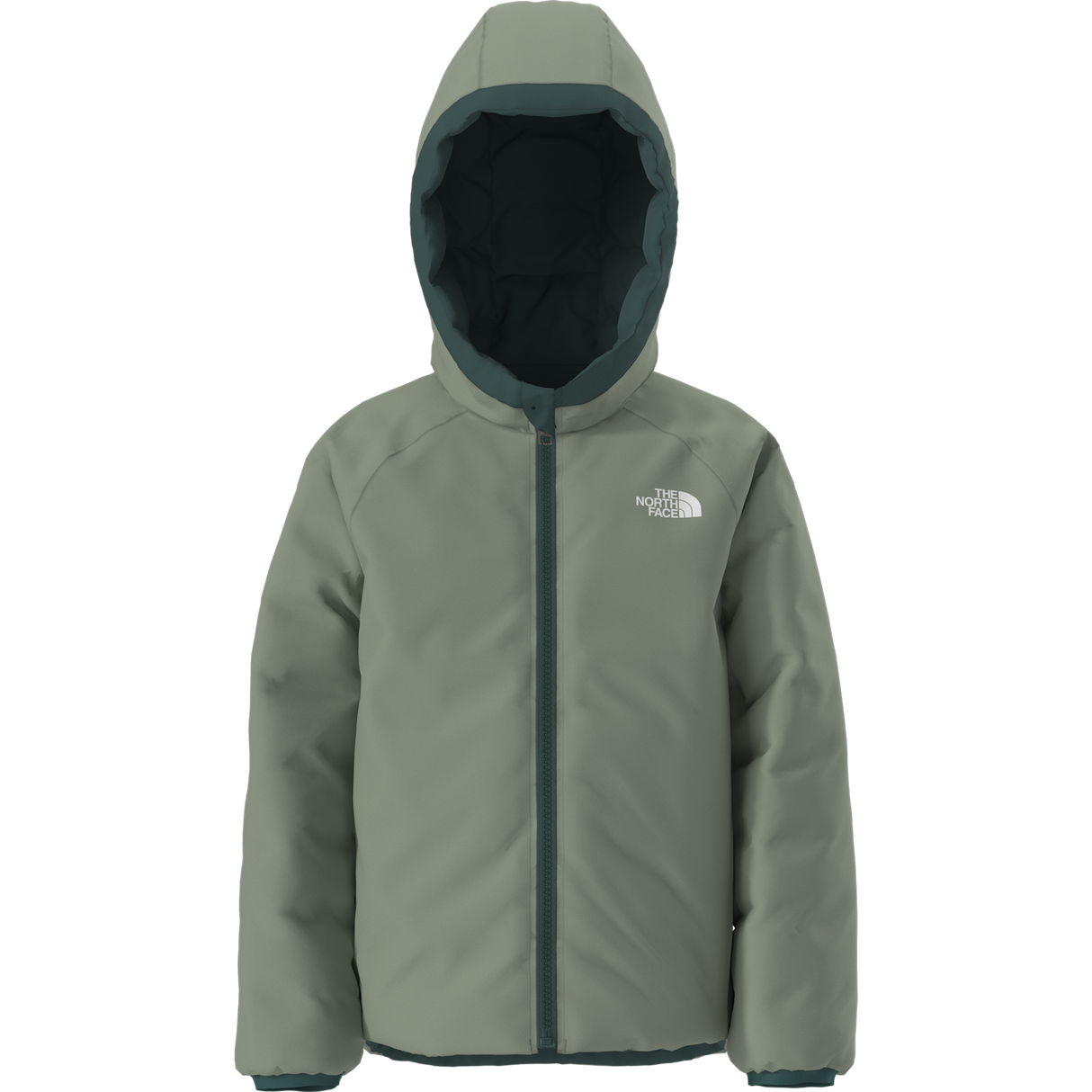 The North Face - Kid Reversible Perrito Hooded Jacket - Pacific Teal - vista alternativa 11