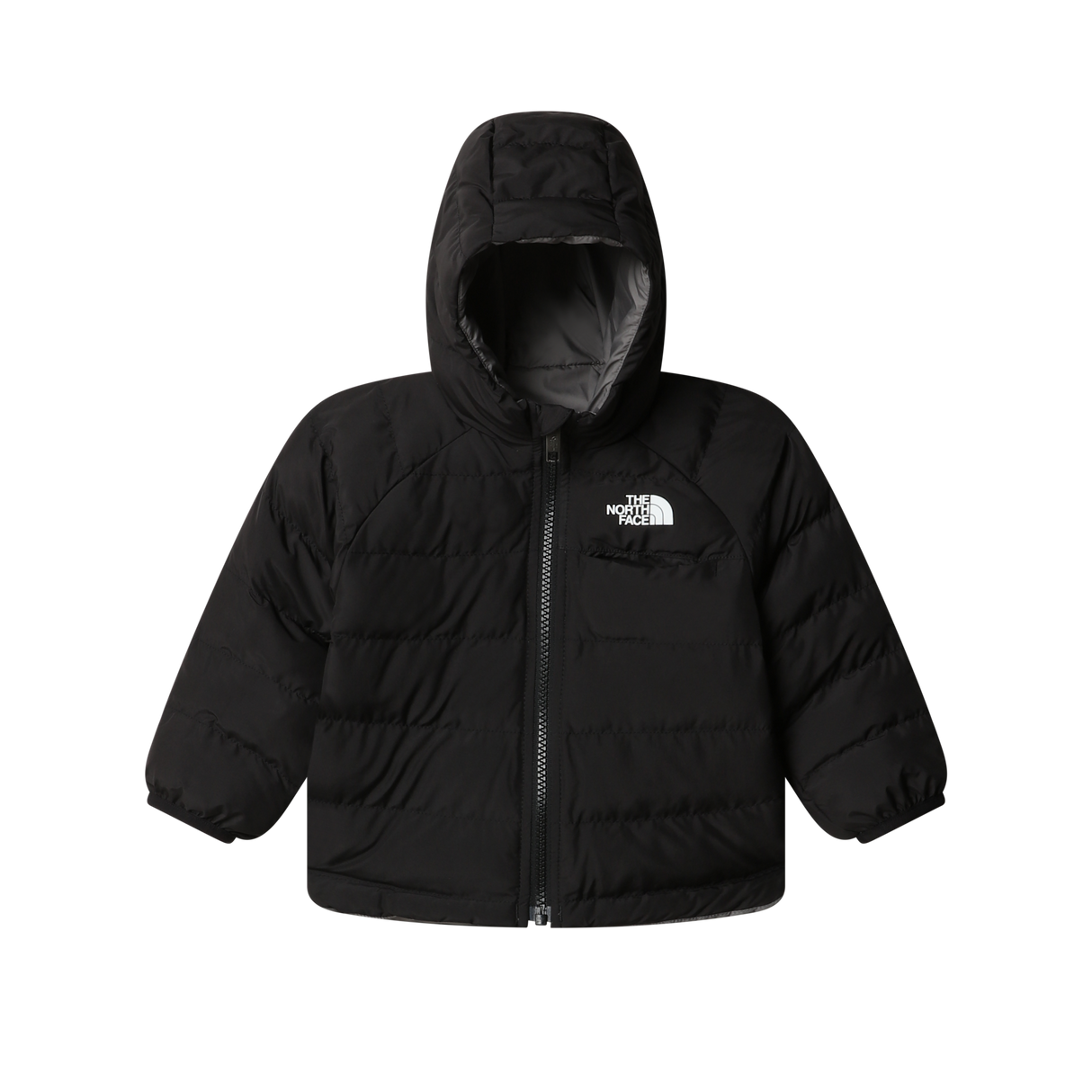 The North Face - Baby Reversible Perrito Hooded Jacket Active Blue - TNF Black/Smoked Pearl - vista principale