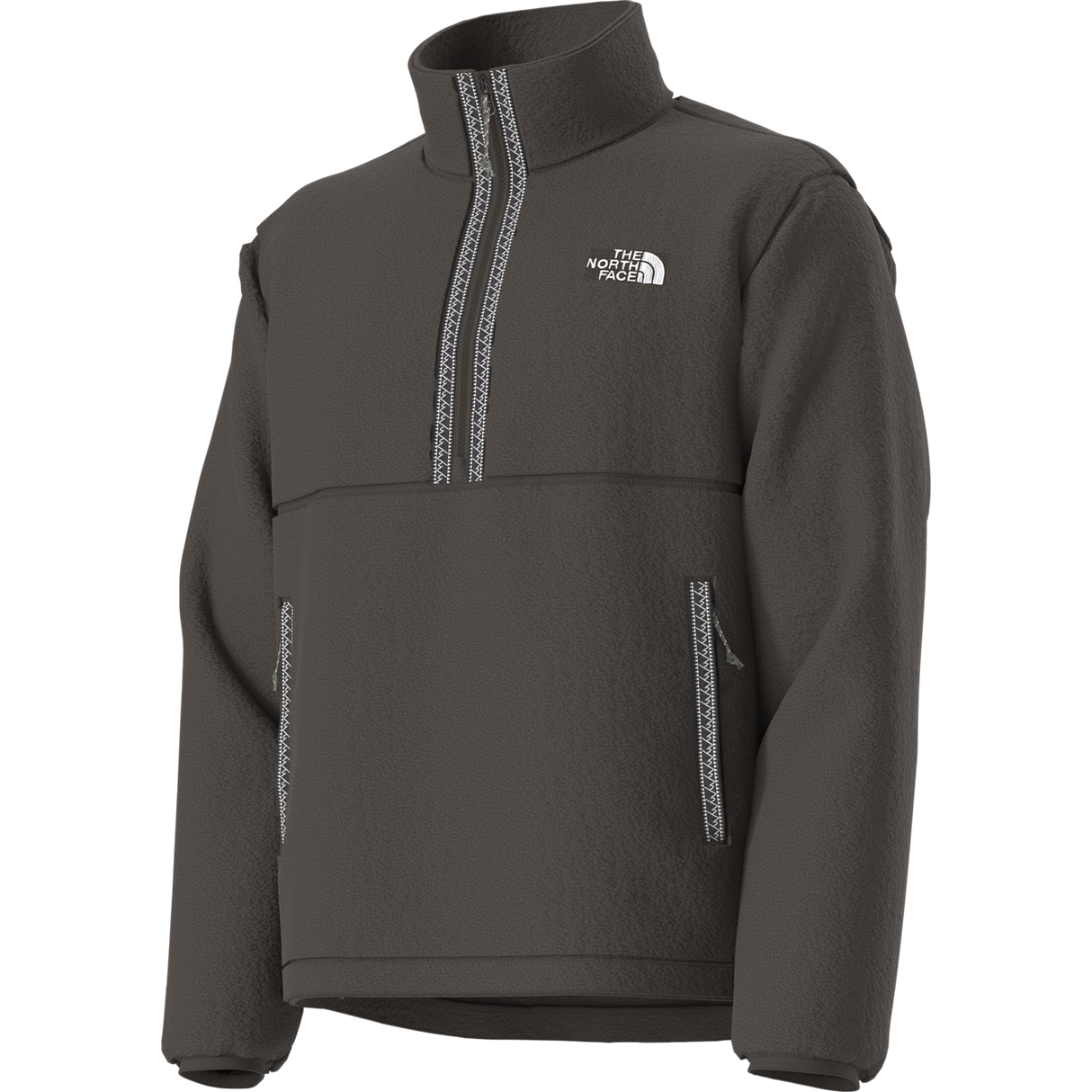 The North Face - Tnf Fleeski 1/4 Zip Po da uomo - Dark Chestnut - vista alternativa 2
