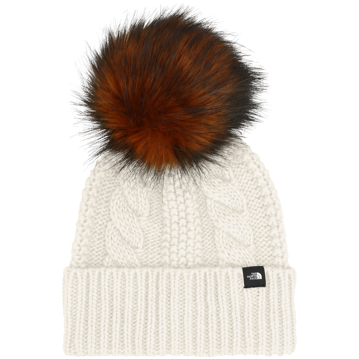 The North Face - Kids Oh Mega Fur Pom Beanie - WHITE DUNE - vista principale