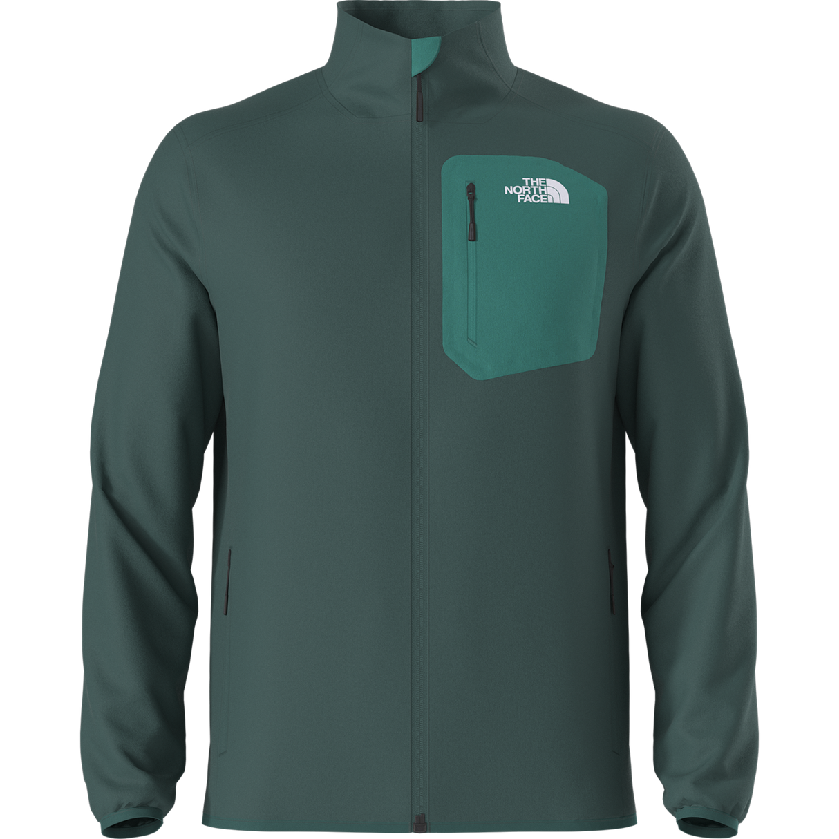 The North Face - Crest full-zip Jacket da uomo - Pacific Teal/TNF Black - vista principale