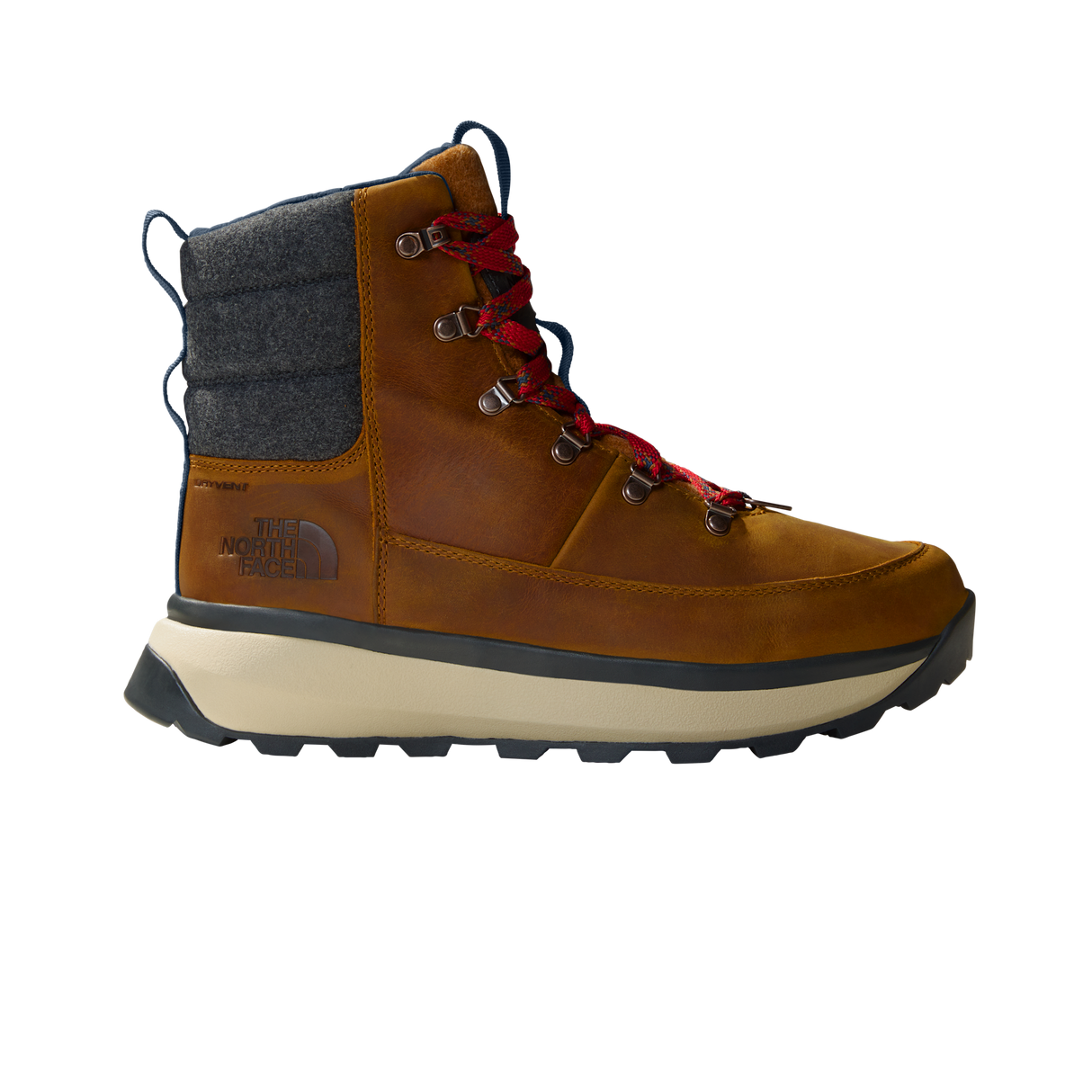 The North Face - Bergen Leather Wp da uomo - TIMBER TAN/TNF RED - vista principale