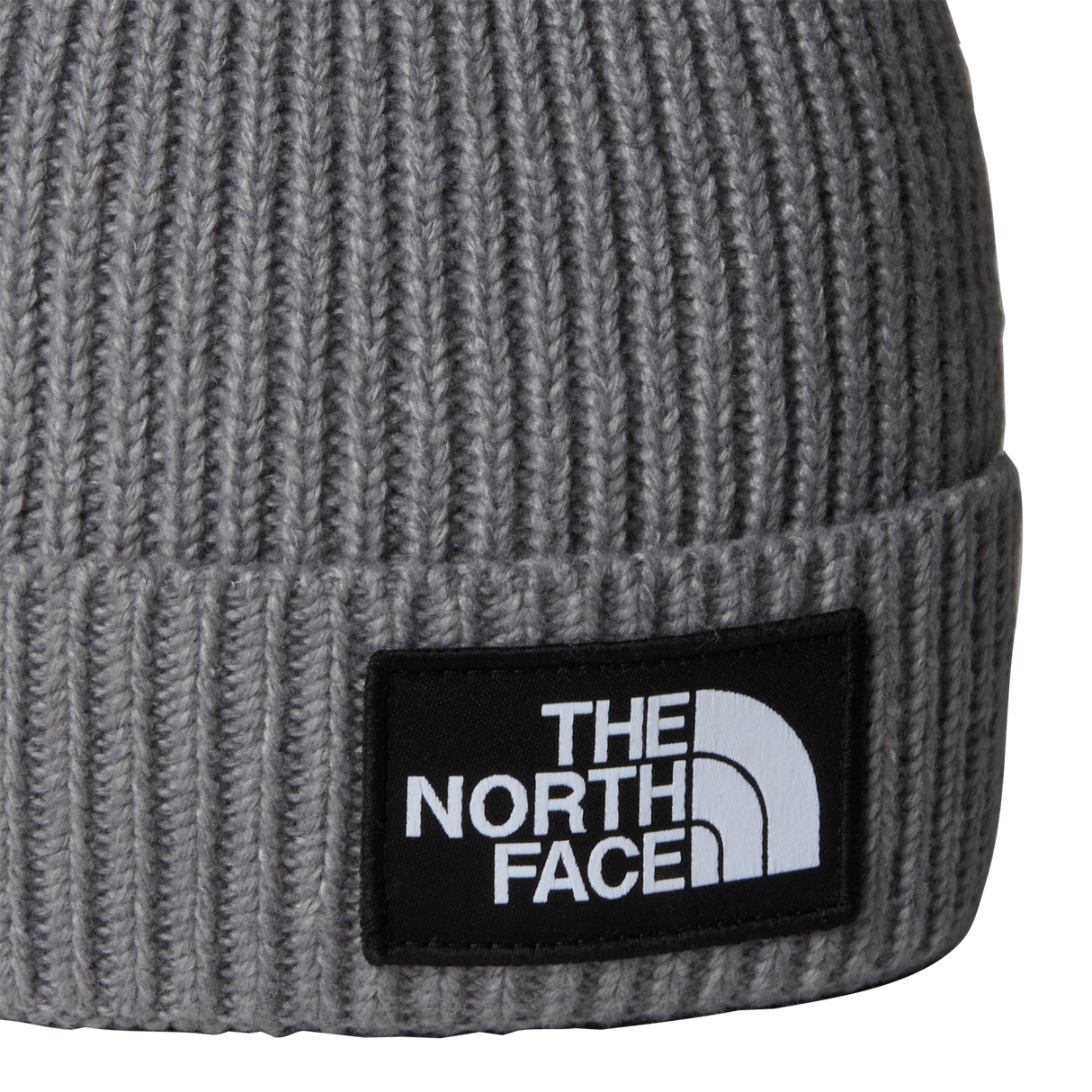 The North Face - Kids Tnf Logo Box Cuffed Beanie - TNF MEDIUM GREY HEATHER - vista alternativa 2