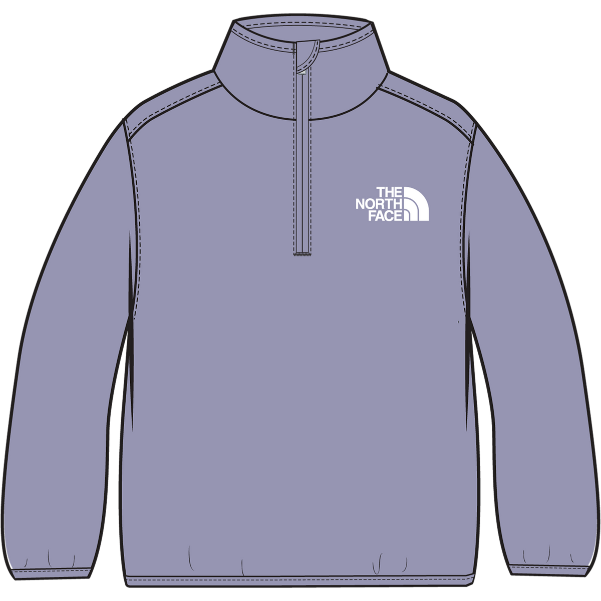 The North Face - Kid Glacier 1/4 Zip Pullover Glacier - NO51 - vista alternativa 10