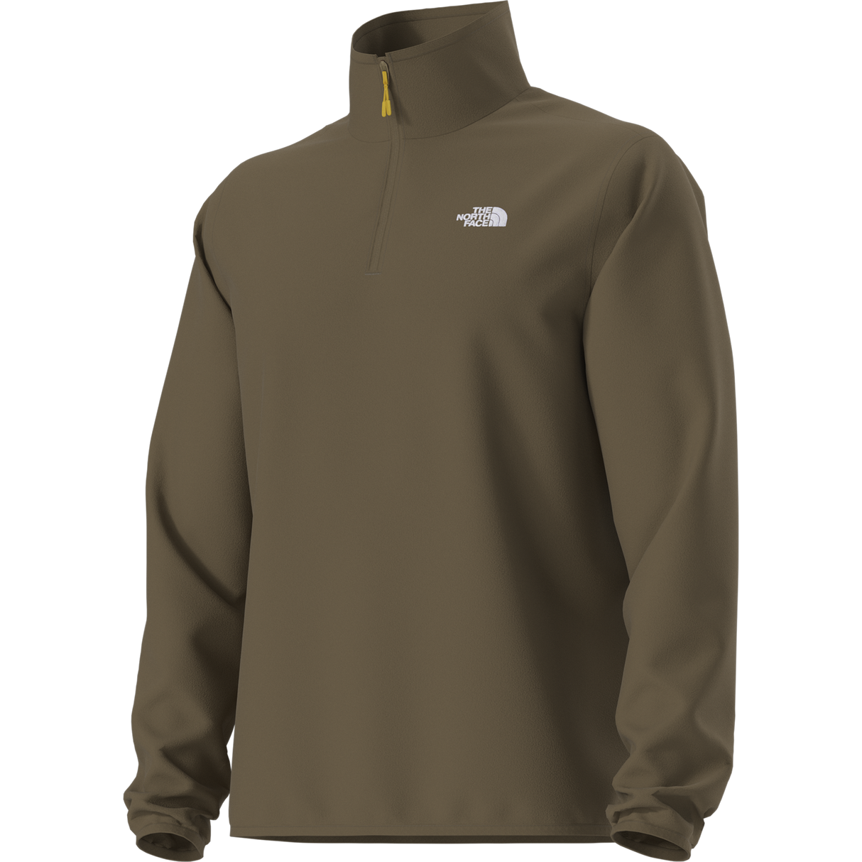 The North Face - Glacier Fleece 1/4 Zip Jacket Caraway Seed da uomo - TNFBLK/BRNNRABL - vista alternativa 12