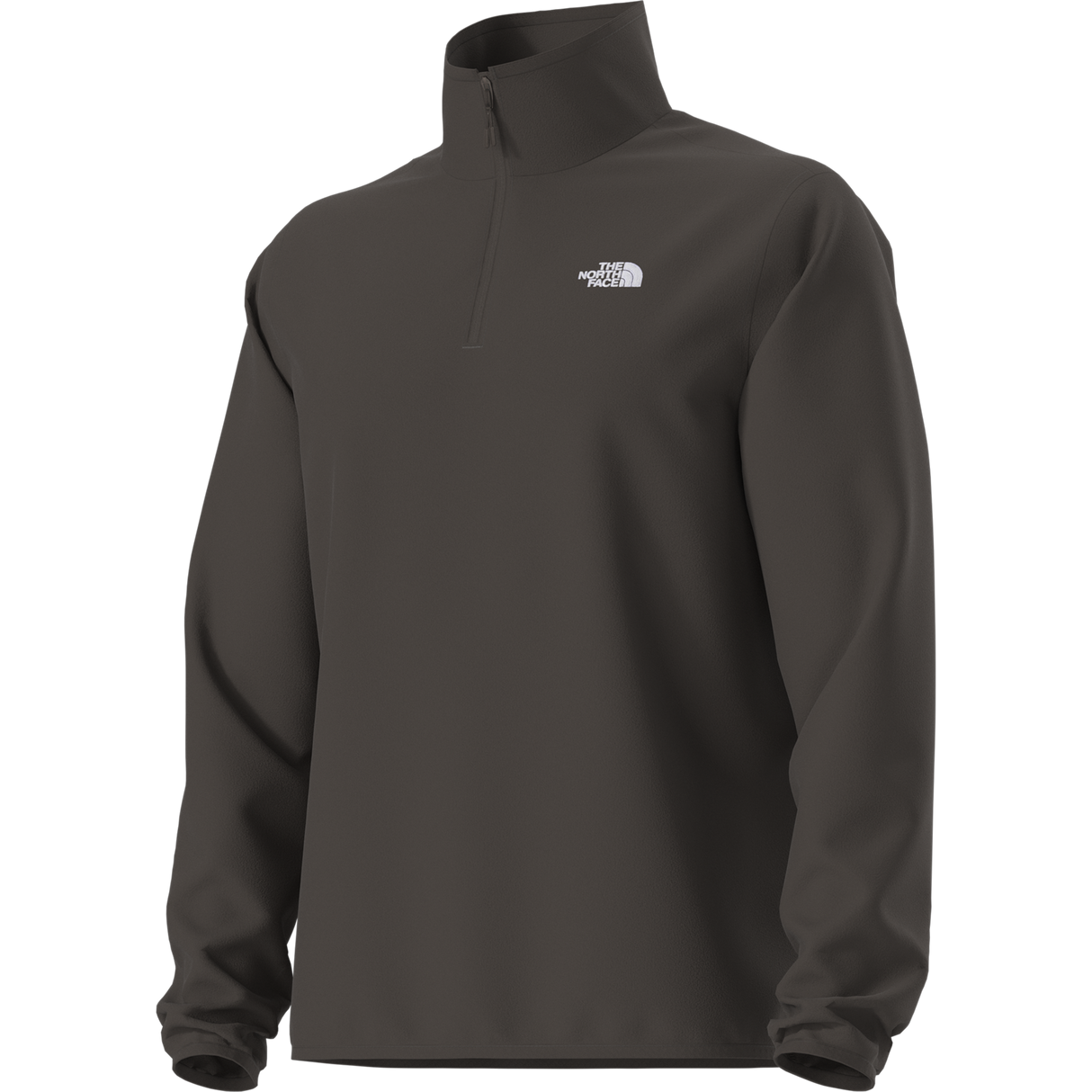 The North Face - Glacier Fleece 1/4 Zip Jacket Caraway Seed da uomo - Dark Chestnut - vista alternativa 12