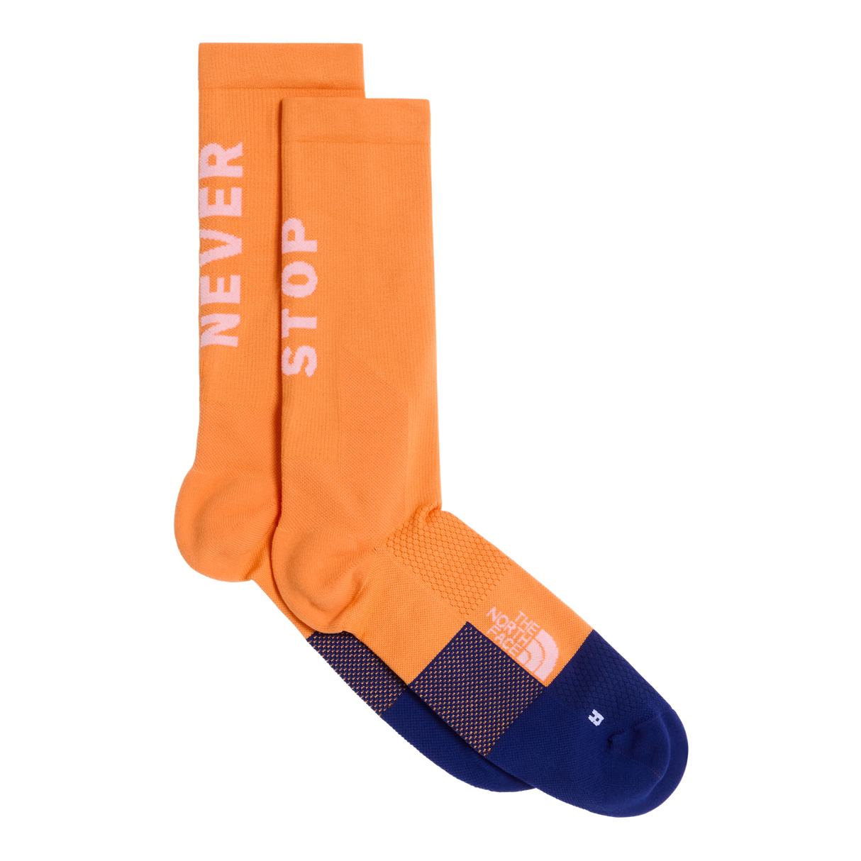 The North Face - Never Stop Trail Run Crew Sock Papaya/Bold unisex - WHITE/FIERYRED - vista principale