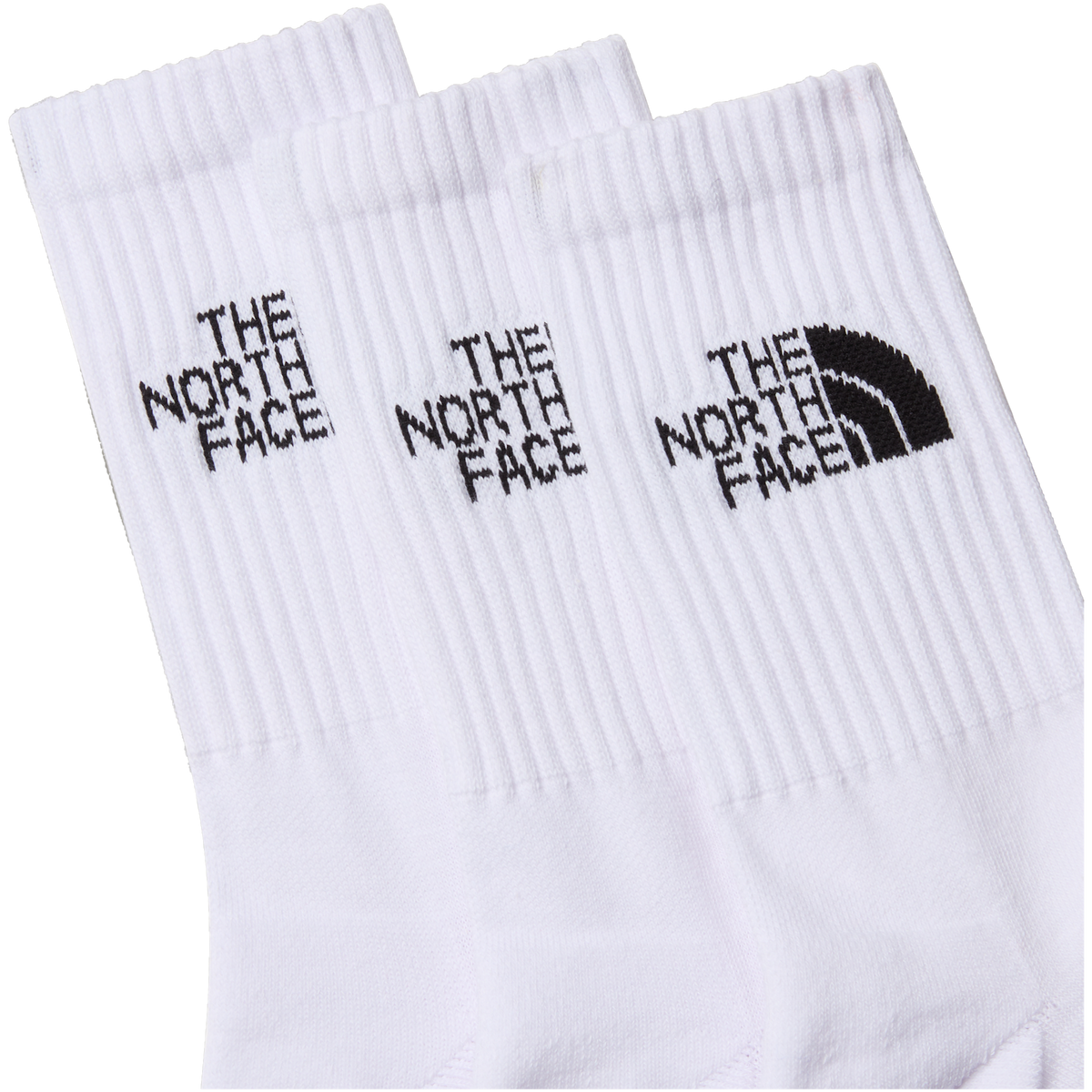 The North Face - Everyday Standard Crew Sock - 3P TNF unisex - WHITE - vista alternativa 2