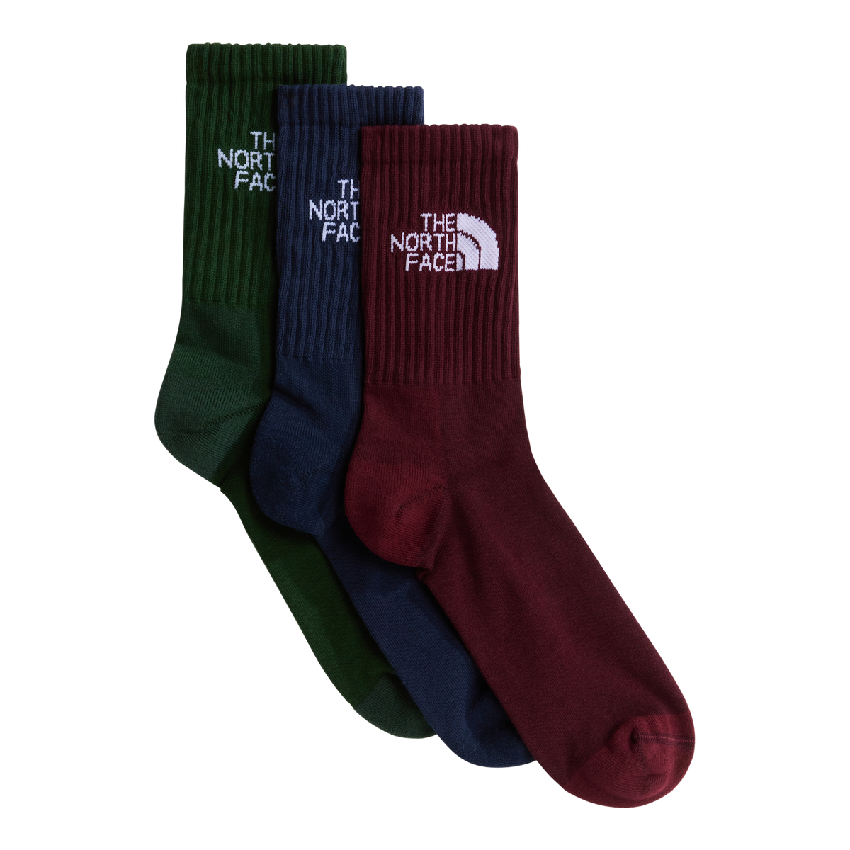 The North Face - Everyday Standard Crew Sock - 3P TNF unisex - Green - vista principale
