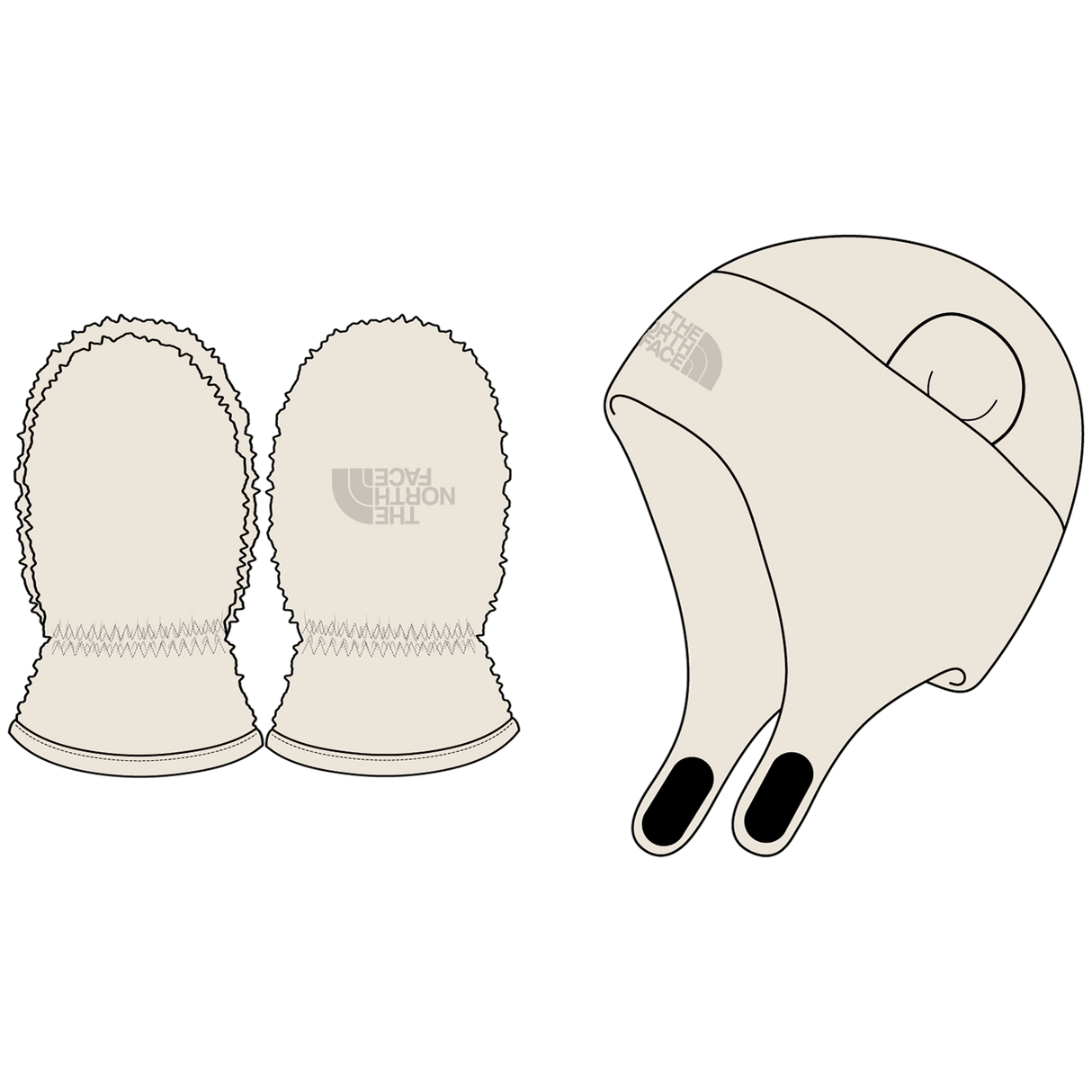 The North Face - Baby Bear Set - WHITE DUNE - vista principale