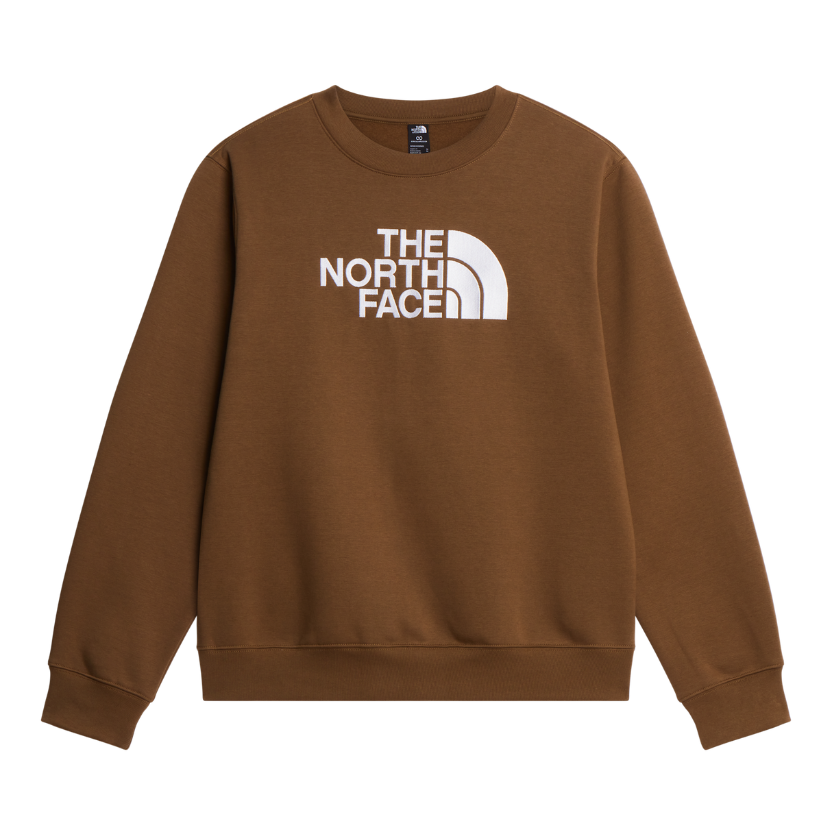 The North Face - TNF Essential Drew Peak Crew Caraway Seed da uomo - TNFBLK/BRNNRABL - vista principale