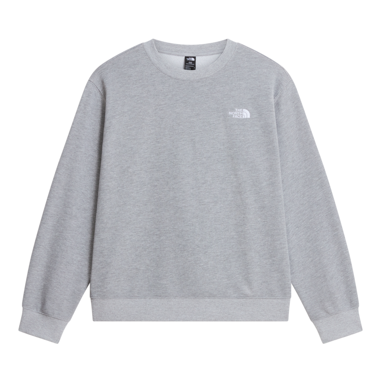 The North Face - Tnf Essential Terry Simple Dome Relaxe da donna - TNF Pale Grey Heather - vista principale