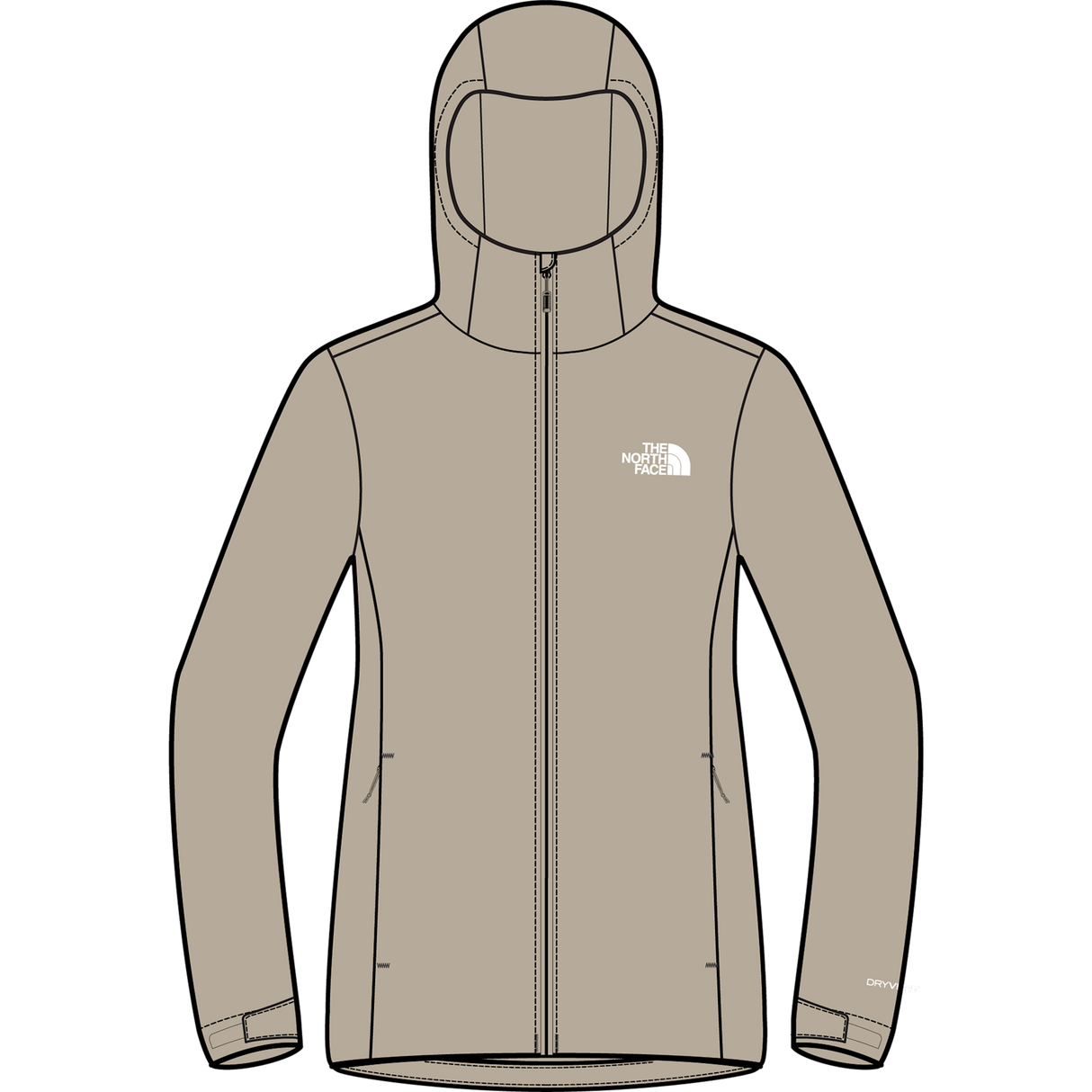 The North Face - Quest Triclimate da donna - Timeless Taupe/Garnet - vista alternativa 10