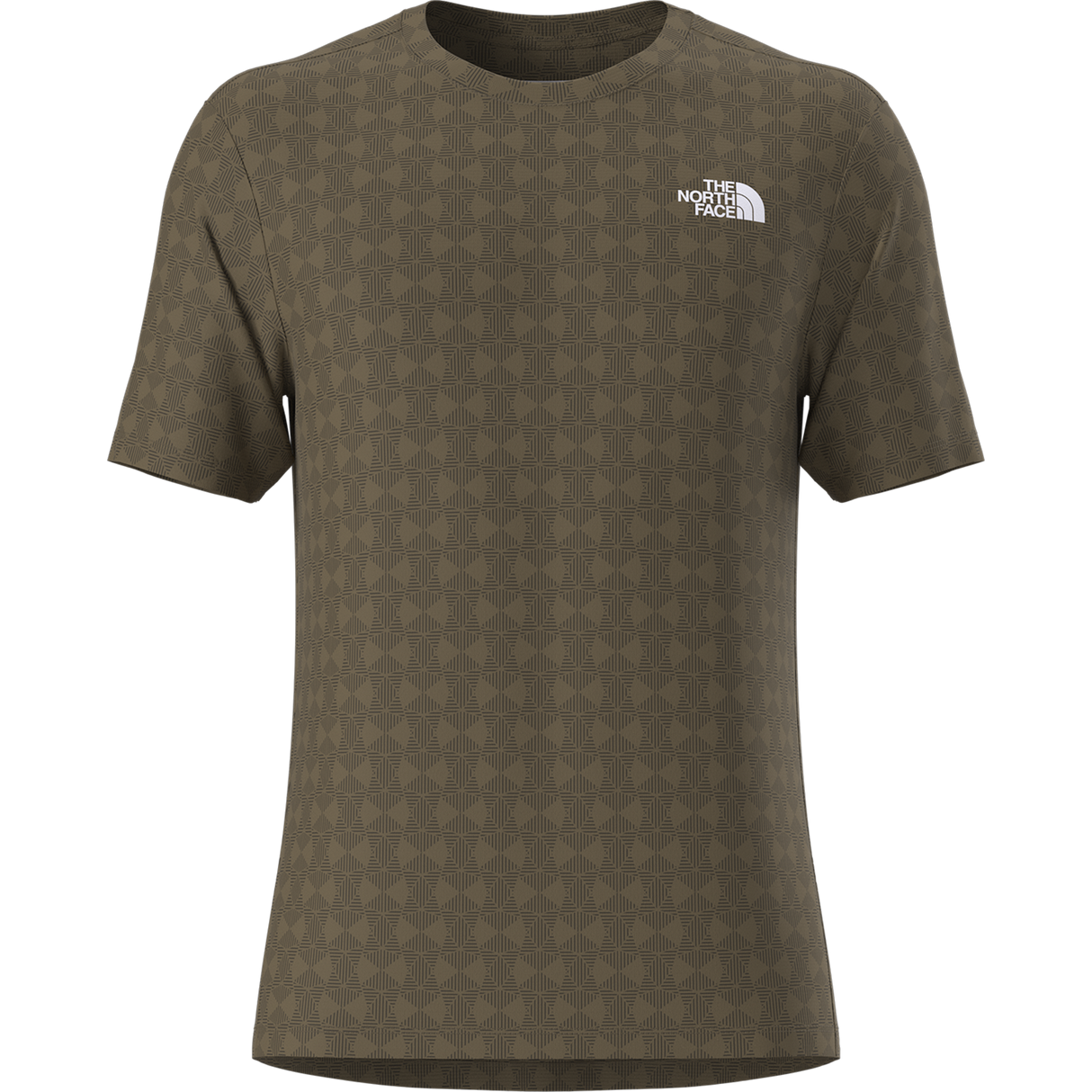 The North Face - 24/7 Pentadome Embossed Reg SS Tee Caraway da uomo - TNFBLK/BRNNRABL - vista alternativa 10
