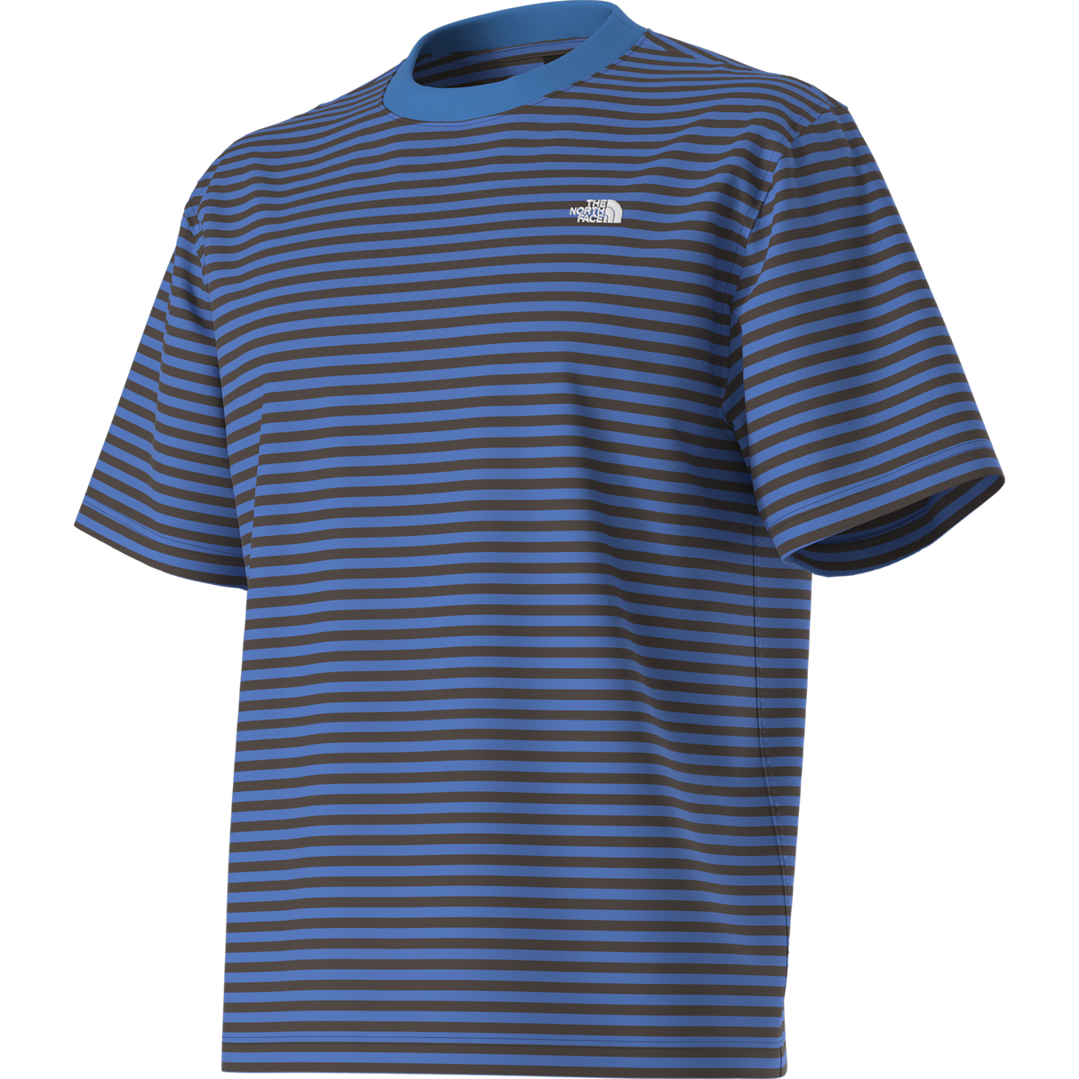 The North Face - Vista Stripe Short Sleeve Tee Active Blue TNF da uomo - QUARYG/IMPCTORG - vista alternativa 12