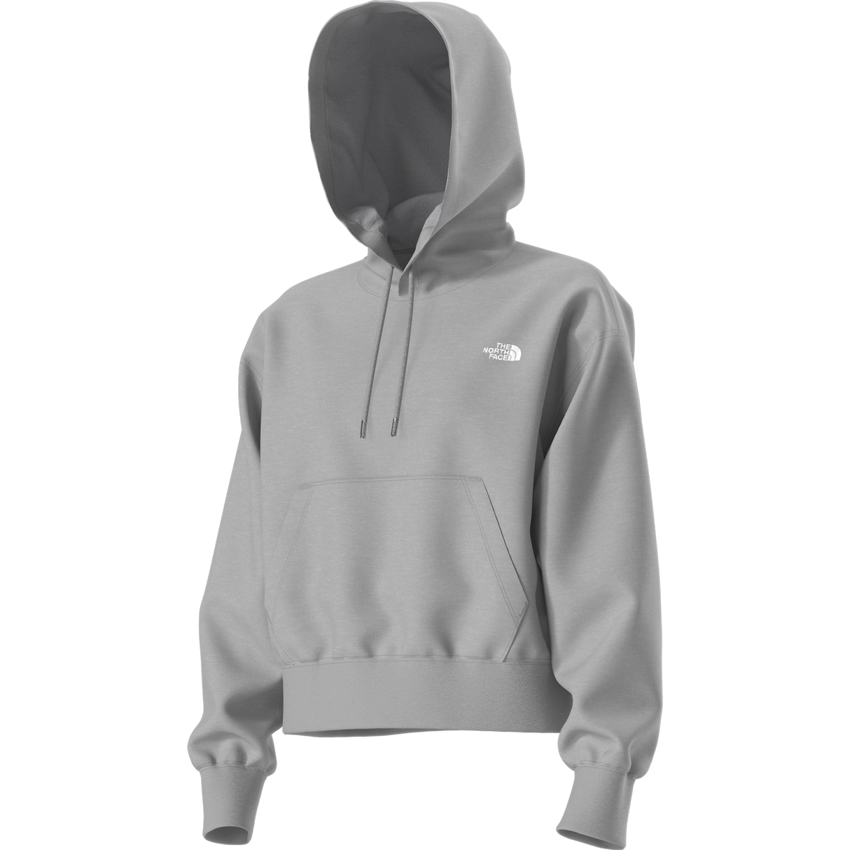 The North Face - Tnf Essential Simple Dome Boxy Os Hood da donna - TNF Pale Grey Heather - vista alternativa 2