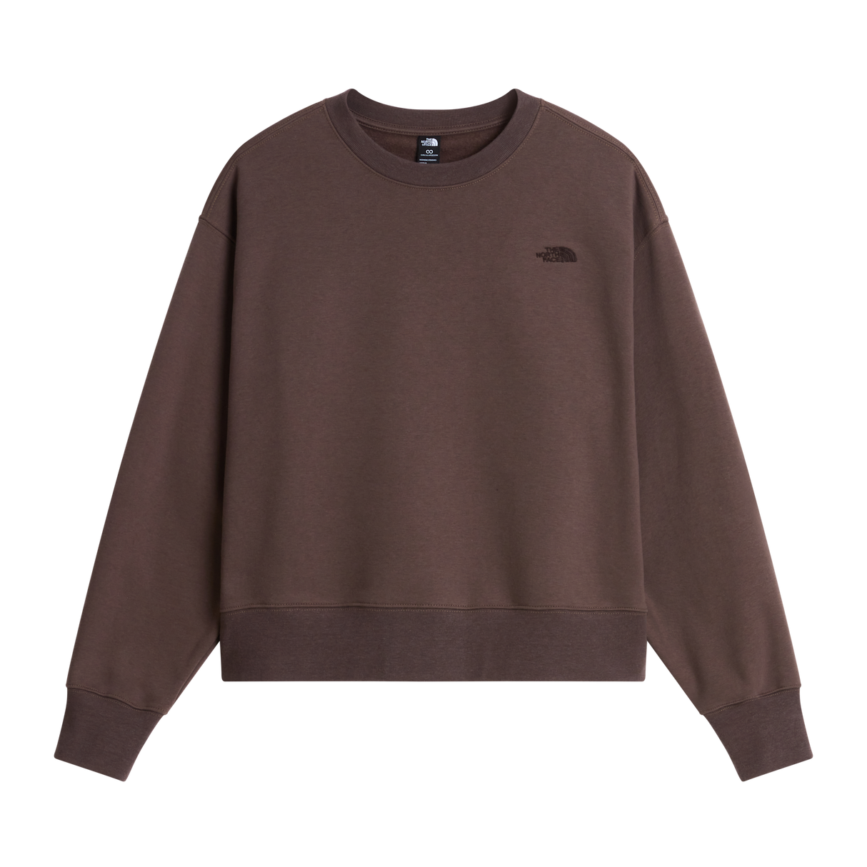 The North Face - Tnf Essential Simple Dome Boxy Os Crew da donna - Smokey Brown - vista principale