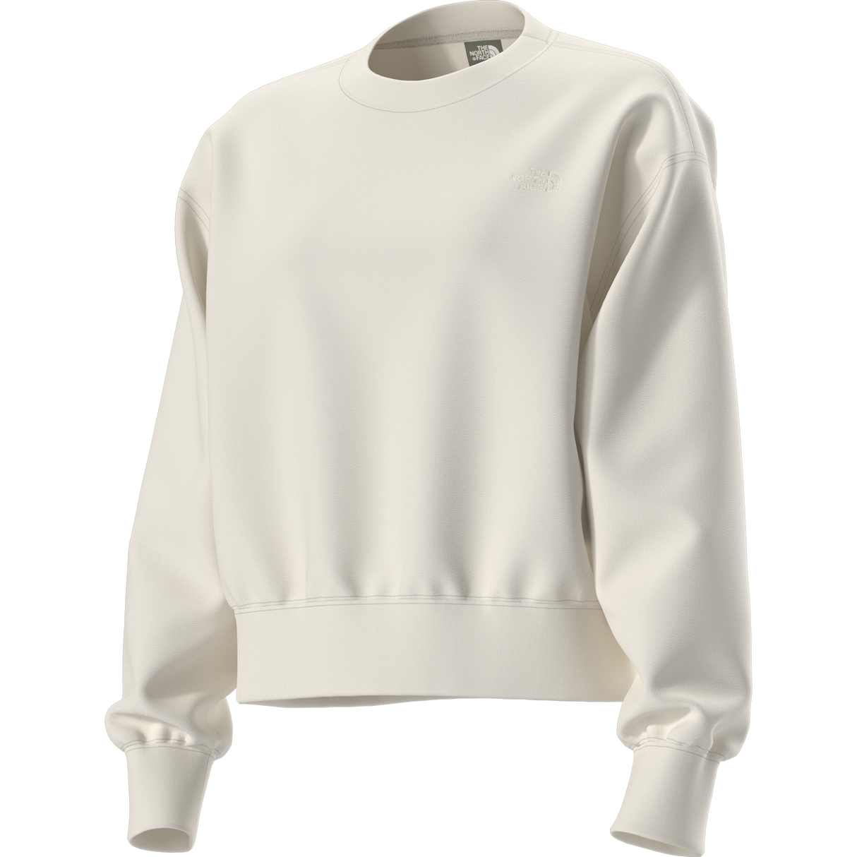 The North Face - Tnf Essential Simple Dome Boxy Os Crew da donna - White Dune/White Dune - vista alternativa 2